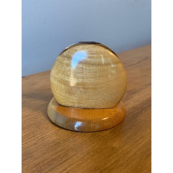 Myrtlewood Vintage Letter Napkin Holder Oregon Handmade Artisan MCM 1950s - Picture 2 of 11